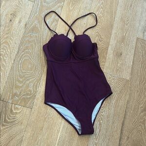 Cupshe Plum One Piece Swimsuit